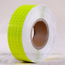 PVC Neon Yellow Honeycomb Adhesive Reflector Caution Tape (C3500-FY)